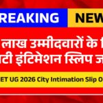 NEET UG 2026 City Intimation Slip Out